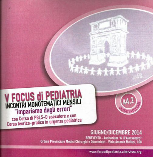 A Benevento il quinto Focus nazionale di Pediatria