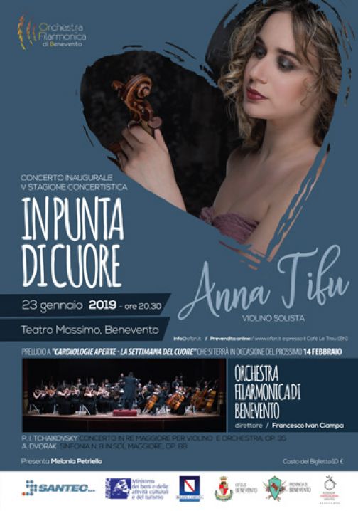 «In punta di cuore», l’Orchestra Filarmonica di Benevento inaugura la V Stagione concertistica