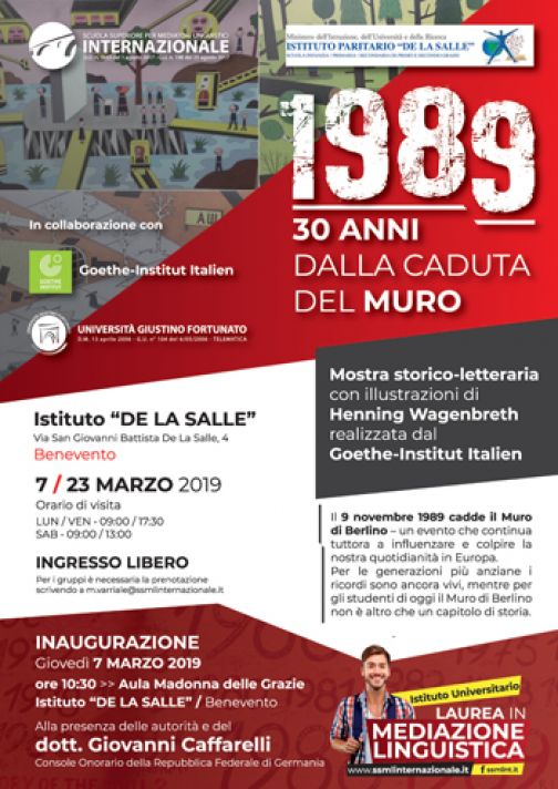 La SSML di Benevento inaugura “1989  – 30 anni dalla caduta del MURO”