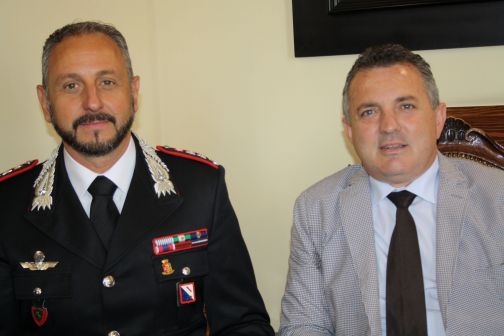 Il neo Comandante dei Carabinieri Passafiume incontra Di Maria